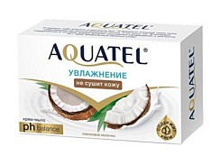 фото Крем-мыло твердое Aquatel кокосовое молочко 90гр. 6230