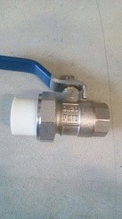 Фото Кран шаровый ПП Ду 25 мм разборный с 1 стороны ВР (№29)