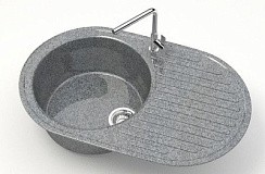 Фото Мойка глян. Наоми Z11Q8 (темн.сер.) BERGG lab. (720x455x185)