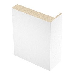 Фото Наличник телескопический прямой эмалит белый 80*10*2150