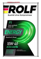 Фото Масло ROLF Energy 10W40 SL/CF   1л. п/с. (железо)