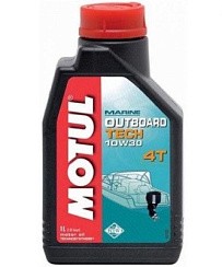 Фото Масло 4Т MOTUL OUTBOARD TECH 4T 10W30 SJ   1л. п/с