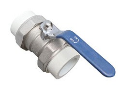 Фото Кран шаровый ПП Ду 50 мм разборный с 2 сторон***