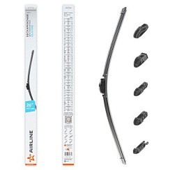 Фото Щетка стеклоочистителя 650мм бескаркасная Airline силикон