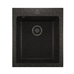 Фото Мойка ML-GM14 чёрная (308) 420*495*190мм, MIXLINE