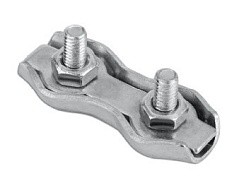 Фото Зажим для стальных канатов двойной (DUPLEX) 3мм (2) 22304 VIP