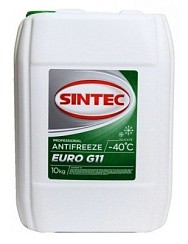 Фото Антифриз зеленый  10кг. SINTEC -40 EURO G11 (800516)