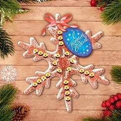 фото Набор для творчества "Волшебная Снежинка" + клей, пайетки, блёстки