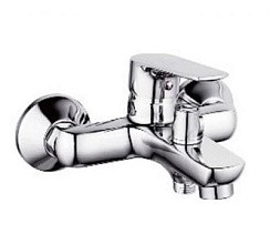 Фото Смеситель для ванны Lemen LC-3315, однорычажный, D35, с коротким изливом, хром