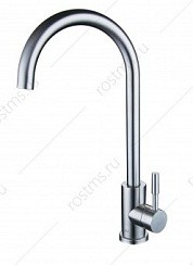 Фото Смеситель д/кухни SUS124-017F одноручковый, Нержавеющая сталь, РМС