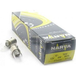 Фото Автолампа T4W 12V 4W BA9s Narva габарит