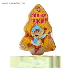 фото Полотенце прессованное "Collorista" С Новым годом! 26 х 50 см, хлопок 1069942