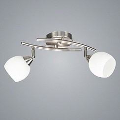 фото Спот C575/2 SN никель 2x40W E14