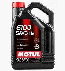 Фото Масло MOTUL 6100 SAVE-lite  5W30 SN/CF GF-5   4л. п/с 107957
