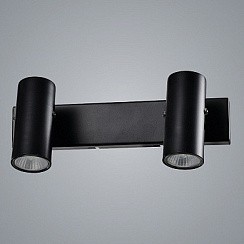 фото Спот 18711/2 BK черный 2x50W GU10 d300 h130, WAN19