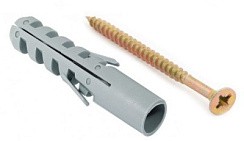 Фото Набор крепления плинтусов 6/30 ( дюбель с усами 8/8 ) 13002 VIPS