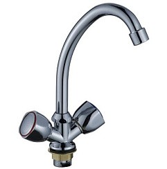 Фото .Смеситель д/кухни Feinise S58318, с высоким изливом, крепление гайка РАСПРОДАЖА