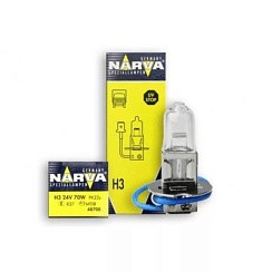 Фото Автолампа H3 24V  70W PK22s Narva противотуманная
