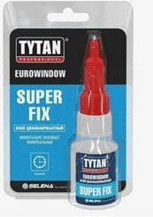 Фото Клей цианоакрилатный TYTAN Professional  EUROWINDOW Super Fix 20 гр.10750/78384