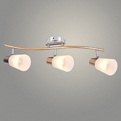 фото Спот DA5922/3 FGD+CR золото/хром 3x60W E14 h190