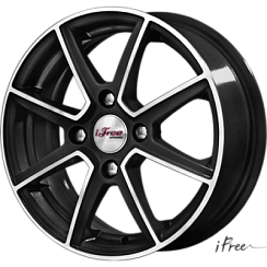 Фото Диск 14 5,5J*14 4/100/60,1+43 iFree Майями блэк джэк К&K
