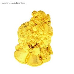 фото Сувенир "Баран денежный" золотой 4,5х3х6 см