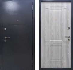 Фото Дверь входная HOME ECO MP mini Графит букле, RL-3, МДФ Ясень ривьера 190*96 Левая