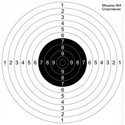 Фото Мишень №4 спортивная 50х50см
