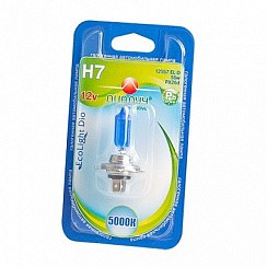 Фото Автолампа H7 12V  55W PX26d Диалуч ECO Light Dio 5000K белый свет ближний