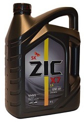 Фото Масло ZIC X7 LS 10W40 C3 SN/CF   6л. син.