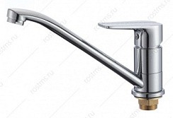 Фото Смеситель д/кухни SL131-004F-25 одноручковый, длинный поворот.излив, Латунь, РМС