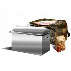 Фото Коптильня Ольховый дым "Фортуна"400х250х200 2 мм