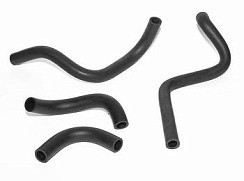 Фото Патрубок печки УАЗ-3163 Патриот (к-т из 4 шт) шланги отопителя чёрные РТИ