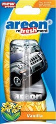 Фото Ароматизатор на зеркало AREON LIQUID классика Vanilla/Ваниль (гелевый)