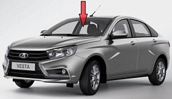 Фото ВАЗ 2180 Стекло ветровое Веста с комплектом для вклейки