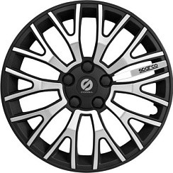 Фото Колпаки на колёса 13" Sparco SPC/WC-1350U BK/SILVER (13) Ultraleggera чёрн./серебро,  (4шт)
