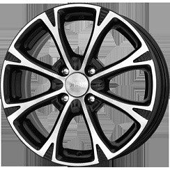 Фото Диск 15 6J*15 4/100/60,1+50 Блюз-ориг.алмаз чёрн. K&K