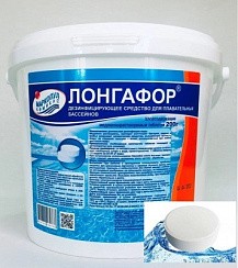 Фото ЛОНГАФОР, медленный хлор, табл. 100 гр, Маркопул, М099/50.