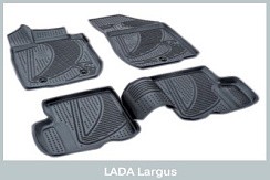 Фото Коврики салона Лада Ларгус (полиуретан) (5мест) (к-т 4шт.) «АВТОВАЗ»