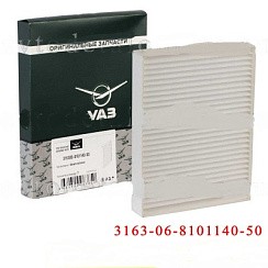 Фото Фильтр салона УАЗ-3163 Патриот нов.обр.с 2016 г.в (рестайлинг) завод.