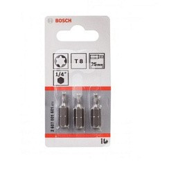 Фото Бита T8x25мм TORX  (3шт.) BOSCH 2607001601***