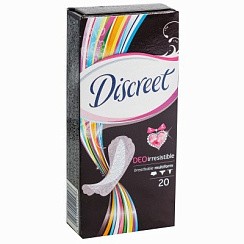 фото Женские ежедневные прокладки DISCREET  20шт в асс-те