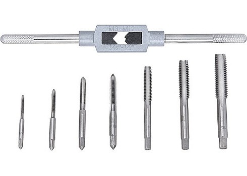 фото Набор метчиков М3-М12, 8 предметов+ метчикодержатель// СИБРТЕХ 77308