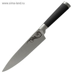 фото Нож MAL-01RS (поварской) с прорезиненной ручкой