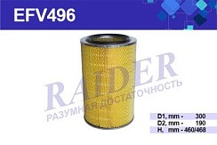 Фото Фильтр воздушный КАМАЗ ЕВРО-2,ЕВРО-3 "Кировец" М Цитрон EFV496 АКЦИЯ