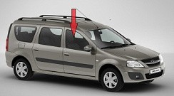 Фото ВАЗ Ларгус Стекло передней двери опускное правое