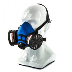 Фото Полумаска изолирующая ИСТОК-300/400 со сменными комбинированными фильтрами А1Р1// Россия