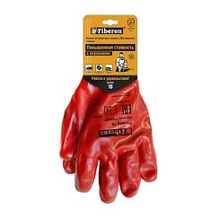 Фото Перчатки "Повышенная стойкость к загрязнениям",полиэстер+хлопок, ПВХ покрытие, в и/у, 10(XL),Fiberon