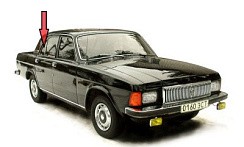 Фото ГАЗ 3102 Стекло задней двери неподвижное правое тонир. (завод) (Волга)