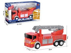 фото Машинка пожарная 28 см, инерц, пластик, арт. D-379